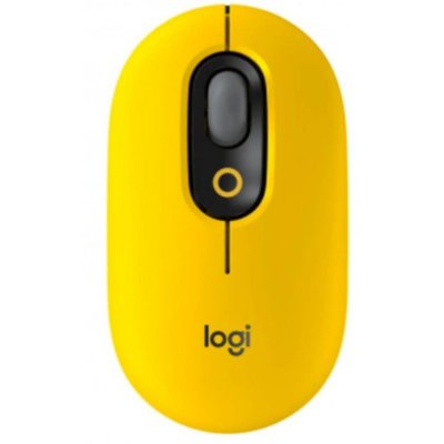 Logitech POP Emoji 910-006546 Sarı Sessiz Optik Kablosuz Mouse - Teşhir