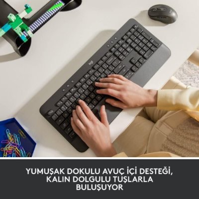 Logitech K650 Signature 920-010919 Siyah Q Kablosuz Klavye - Teşhir