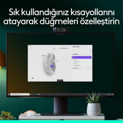 Logitech M650 Signature 910-006238 Beyaz Sessiz Büyük Boy Sağ El Optik Kablosuz Mouse