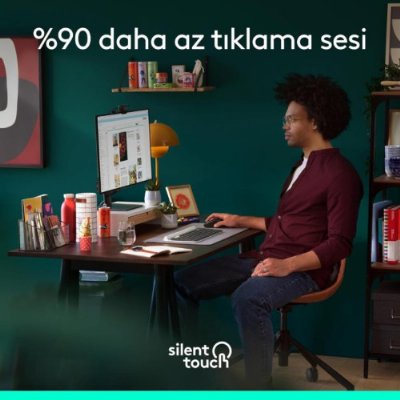 Logitech M650 Signature Sessiz Büyük Boy Sağ El Optik Kablosuz Mouse - Teşhir