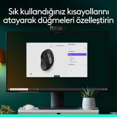 Logitech M650 Signature Sessiz Büyük Boy Sağ El Optik Kablosuz Mouse - Teşhir