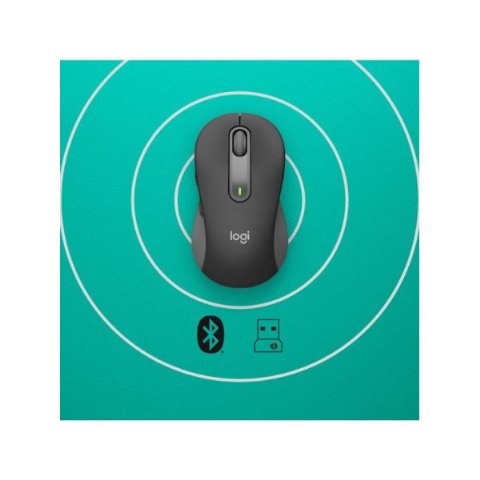 Logitech M650 Signature 910-006253 Siyah Sessiz Küçük Boy Sağ El Kablosuz Mouse Teşhir