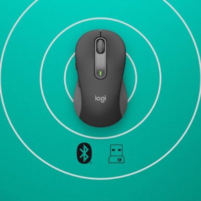 Logitech M650 Signature 910-006253 Siyah Sessiz Küçük Boy Sağ El Kablosuz Mouse