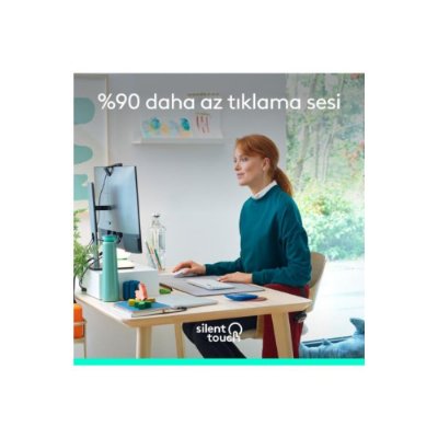 Logitech M650 Signature 910-006255 Beyaz Sessiz Küçük Boy Sağ El Kablosuz Mouse