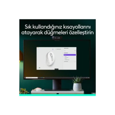 Logitech M650 Signature 910-006255 Beyaz Sessiz Küçük Boy Sağ El Kablosuz Mouse