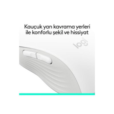 Logitech M650 Signature 910-006255 Beyaz Sessiz Küçük Boy Sağ El Kablosuz Mouse
