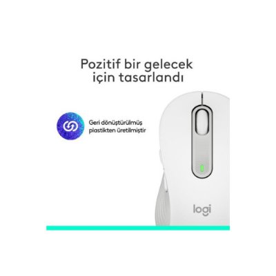 Logitech M650 Signature 910-006255 Beyaz Sessiz Küçük Boy Sağ El Kablosuz Mouse