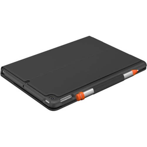 Logitech Slim Folio iPad 10.2 inç 7. ve 8. Nesil ile Uyumlu Klavyeli Kılıf Gri Teşhir