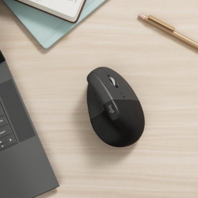 Logitech Lift 910-006473 Siyah Dikey Sessiz Ergonomik Optik Kablosuz Mouse Teşhir
