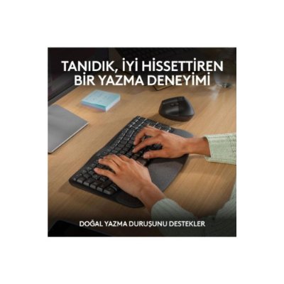 Logitech Wave Keys Kablosuz Dolgulu Avuç İçi Destekli Ergo