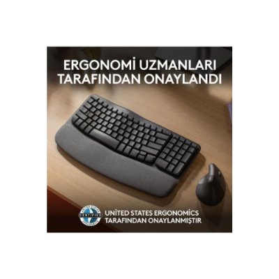 Logitech Wave Keys Kablosuz Dolgulu Avuç İçi Destekli Ergo