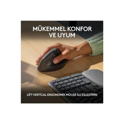 Logitech Wave Keys Kablosuz Dolgulu Avuç İçi Destekli Ergo