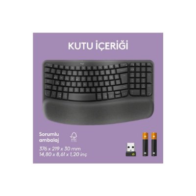Logitech Wave Keys Kablosuz Dolgulu Avuç İçi Destekli Ergo
