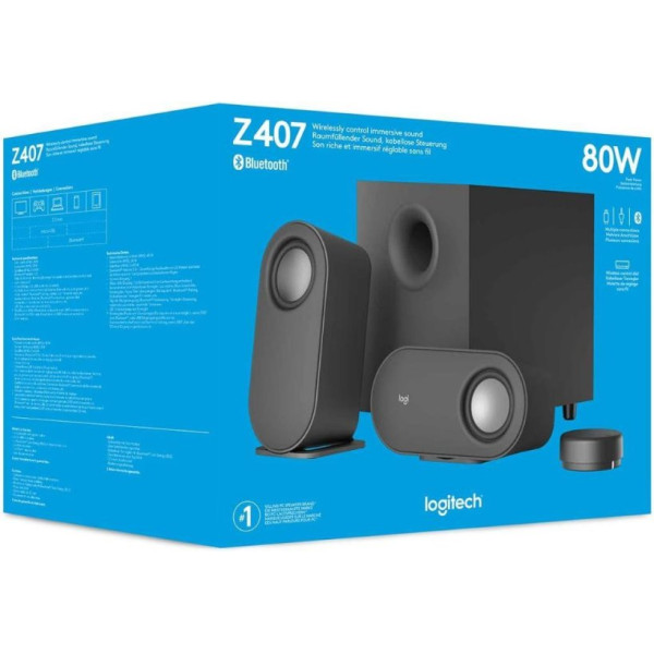 Logitech Z407 2+1 80 W Kablosuz Hoparlör Outlet