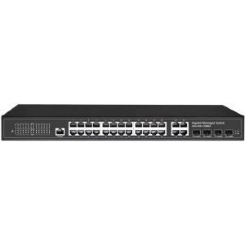Longline 24 PORT FULL GIGABIT MANAGED SWITCH +4GE+ 4 SFP SLOTS