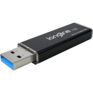 Longline Micro Portable 256GB Usb SSD Flash Bellek Siyah 550/500Mb/Sn Okuma Yazma - Outlet