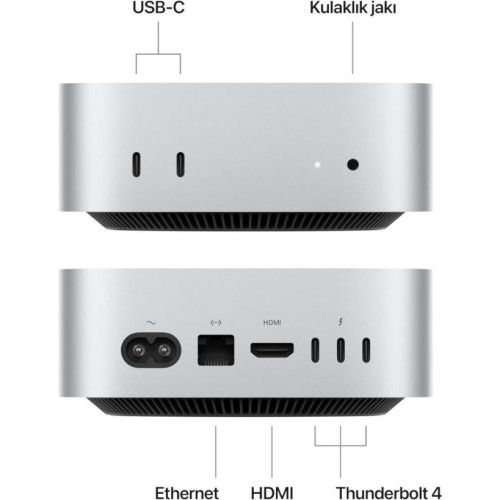 Mac Mini MU9D3TU/A Apple M4 16 GB 256 GB SSD Mini PC