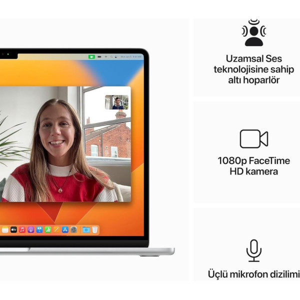 MacBook Air M2 8 GB 256 GB SSD 15.3" MQKR3TU/A Gümüş Outlet (Açıklamayı Okuyunuz)