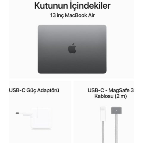 MacBook Air M3 16 GB 256 GB SSD 13.6" MC8G4TU/A Uzay Grisi