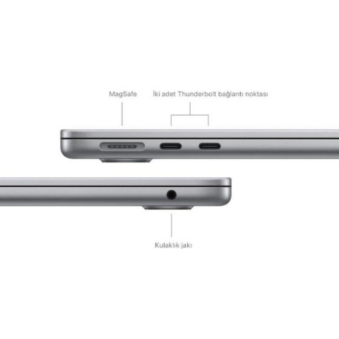 MacBook Air M3 16 GB 256 GB SSD 13.6" MC8G4TU/A Uzay Grisi