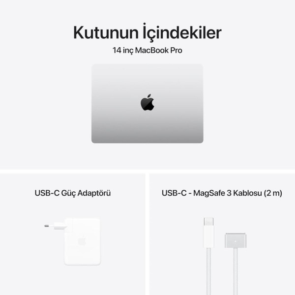 MacBook Pro M4 24 GB 1 TB SSD 14.2" MCX14TU/A Gümüş Outlet (Açıklamayı Okuyunuz)