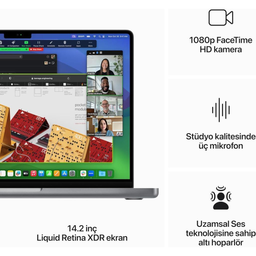 MacBook Pro M3 8 GB 512 GB SSD 14" MTL73TU/A Uzay Grisi Outlet (Açıklamayı Okuyunuz)