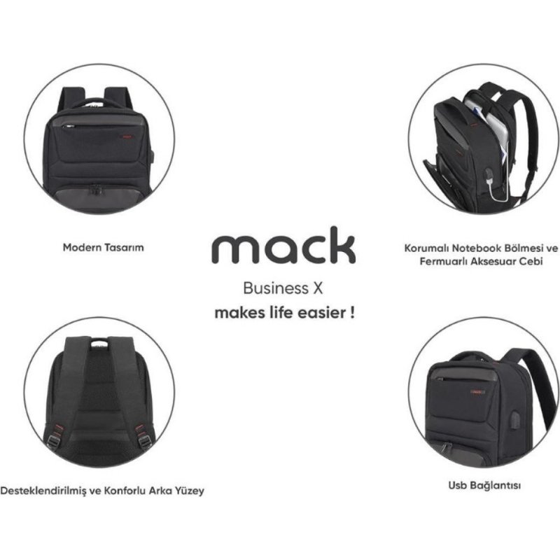 Mack Business X MCC-805 15.6" Laptop Sırt Çantası