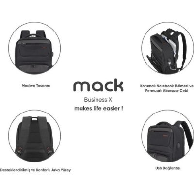 Mack Business X MCC-805 15.6" Laptop Sırt Çantası