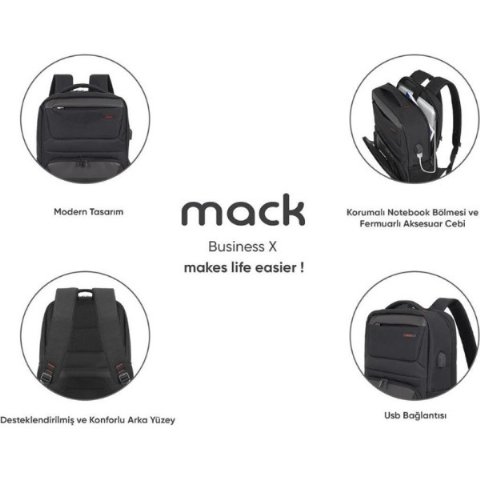 Mack Business X MCC-805 15.6" Laptop Sırt Çantası