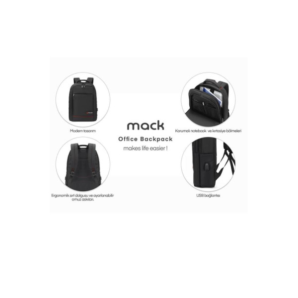 Mack Office MCC-007 17.3" Laptop Sırt Çantası