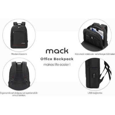 Mack Office MCC-006 15.6" Laptop Sırt Çantası
