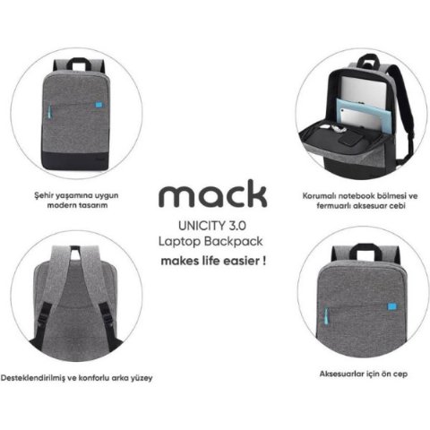 Mack MCC-606 15.6" Laptop Sırt Çantası