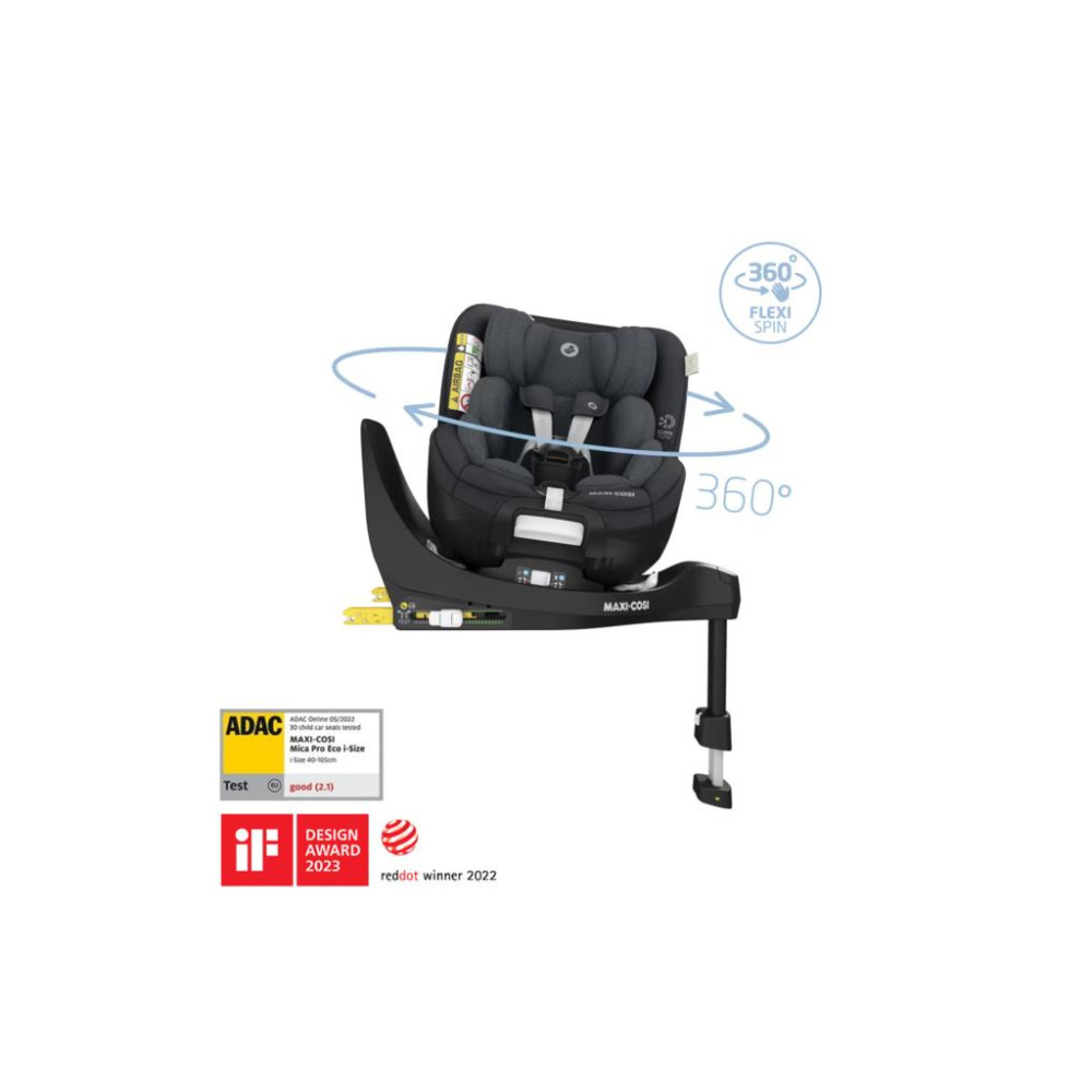 Maxi-Cosi Mica Pro Eco I-Size Isofixli 360° Dönebilir 0-18 kg Authentic Graphite Oto Koltuğu Outlet