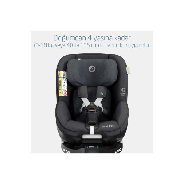 Maxi-Cosi Mica Pro Eco I-Size Isofixli 360° Dönebilir 0-18 kg Authentic Graphite Oto Koltuğu Outlet