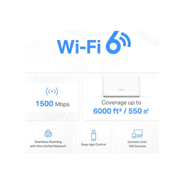 Mercusys HALO H60X 1500 Mbps 3'lü Router