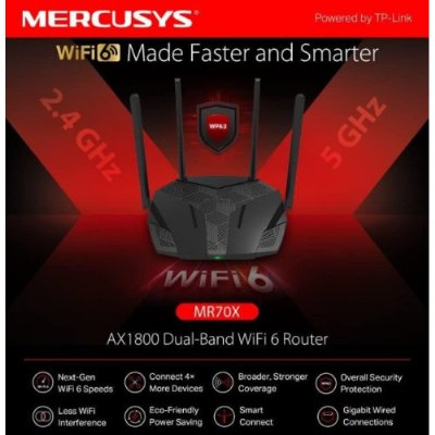 Mercusys MR70X 3 Port 1800 Mbps Router Teşhir