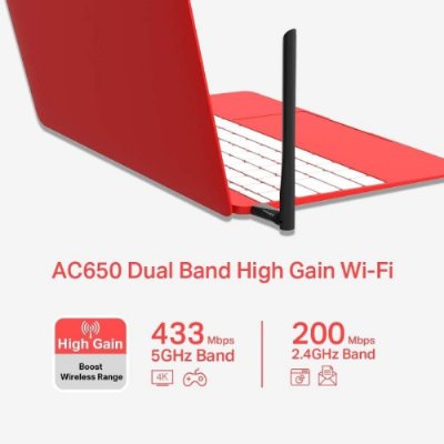 Mercusys MU6H, AC650 Mbps Yüksek Kazançlı Kablosuz Dual-Band USB Adaptör
