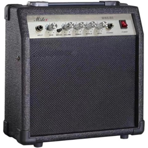 Midex MGA-30BK Elektro Gitar Amfisi 30 WATT Gain Özelliği Kulaklık Çıkışı