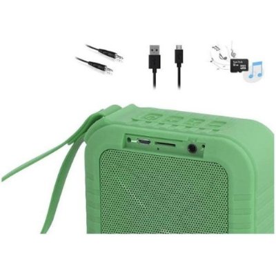 Mikado Handy 4.5W 50mm 1200 mAh TF Kart AUX IP66 Yeşil Bluetooth Hoparlör Outlet