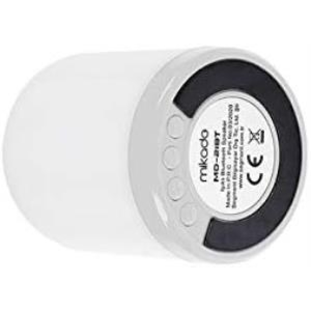 Mikado MD-21BT 3 W 300 mAh TF Card Destekli Işıklı Beyaz Bluetooth Hoparlör Teşhir