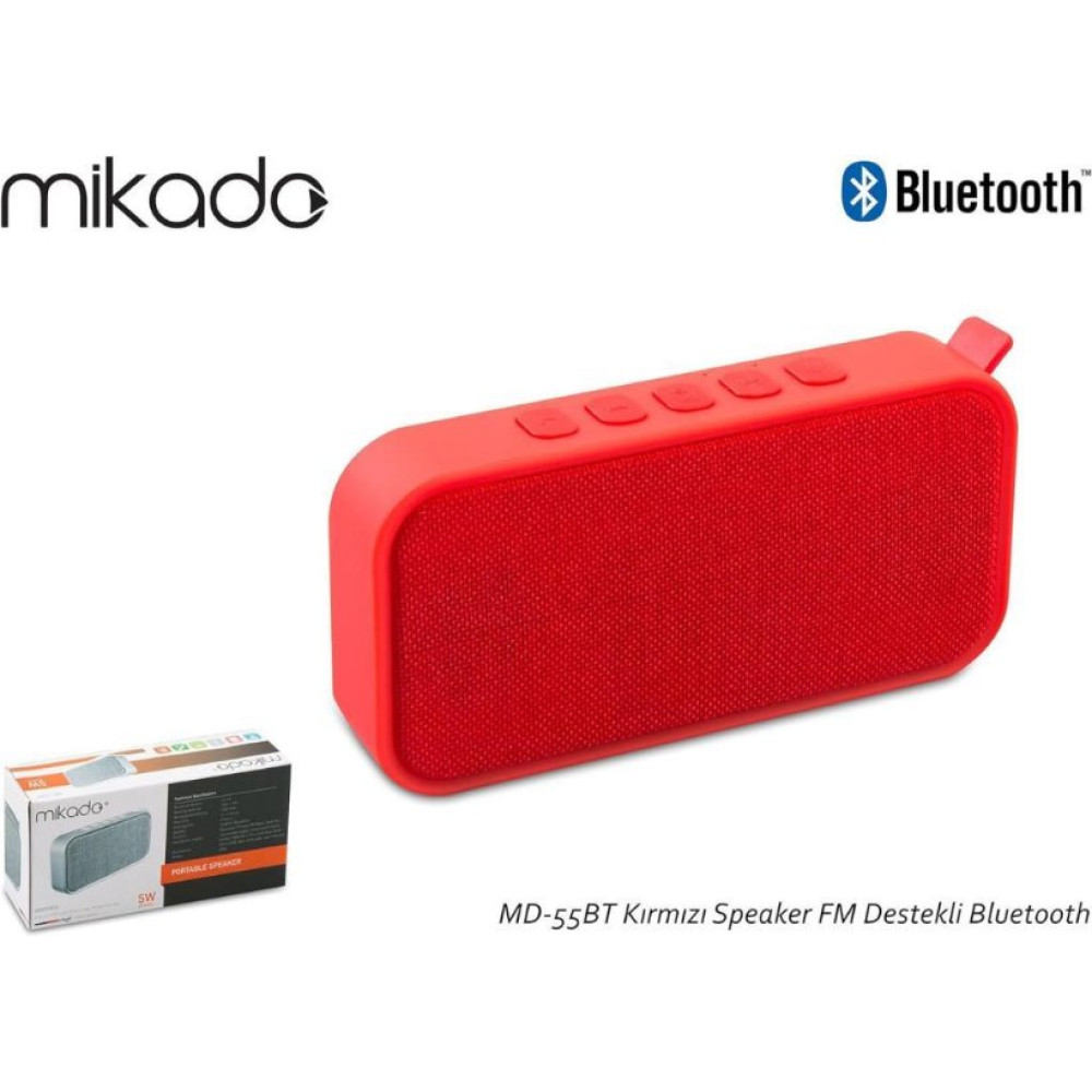 Mikado MD-55BT 5 W FM Destekli Bluetooth Hoparlör Outlet