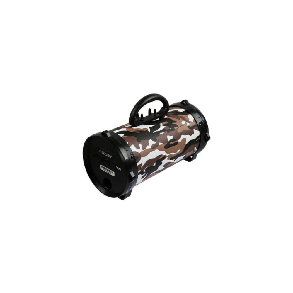 Mikado MD-BT30 Aux USB SD Kartlı Bluetooth Hoparlör Kahverengi Kamuflaj