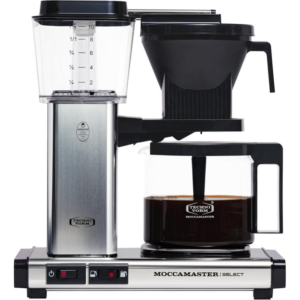 Moccamaster Select Gümüş Cam Potlu Filtre Kahve Makinesi Teşhir