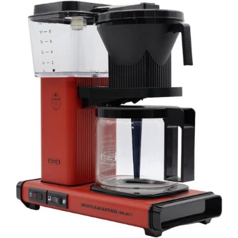 Moccamaster Select Kırmızı Cam Potlu Filtre Kahve Makinesi Teşhir