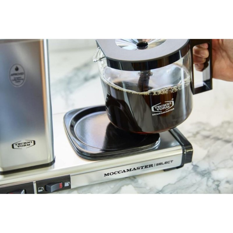 Moccamaster Select Kırmızı Cam Potlu Filtre Kahve Makinesi Teşhir