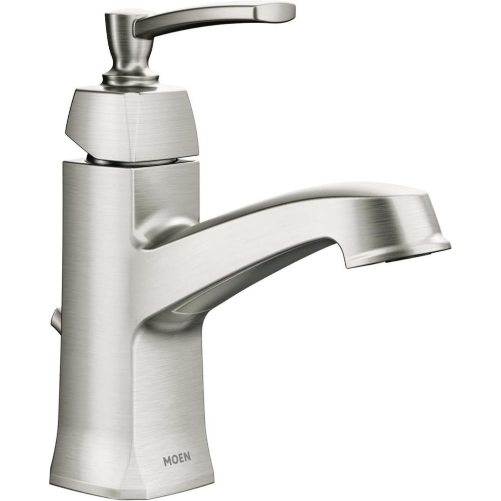 Moen WS84923SRN Conway Tek Kollu Yüksek Ark Banyo Musluğu, Nokta Dayanıklı Fırçalanmış Nikel Teşhir