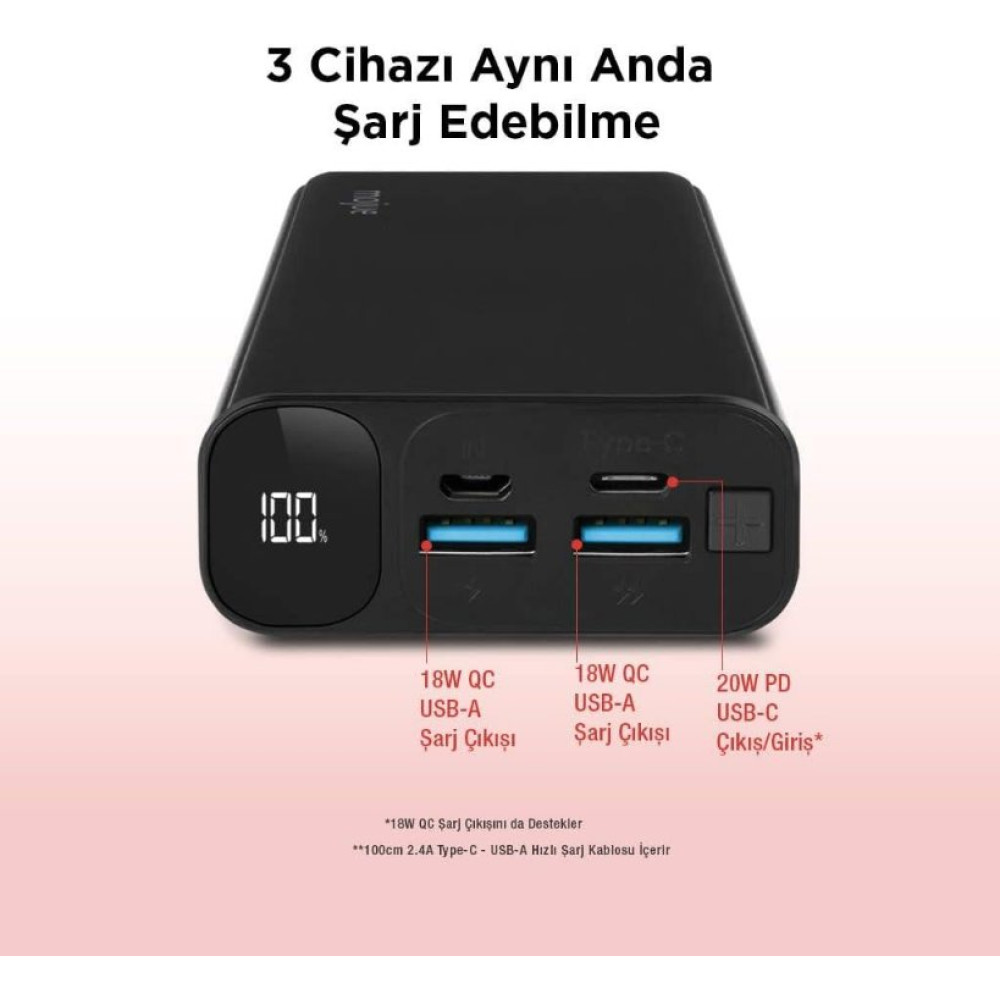 Mojue PB05 10000 mAh Powerbank Teşhir
