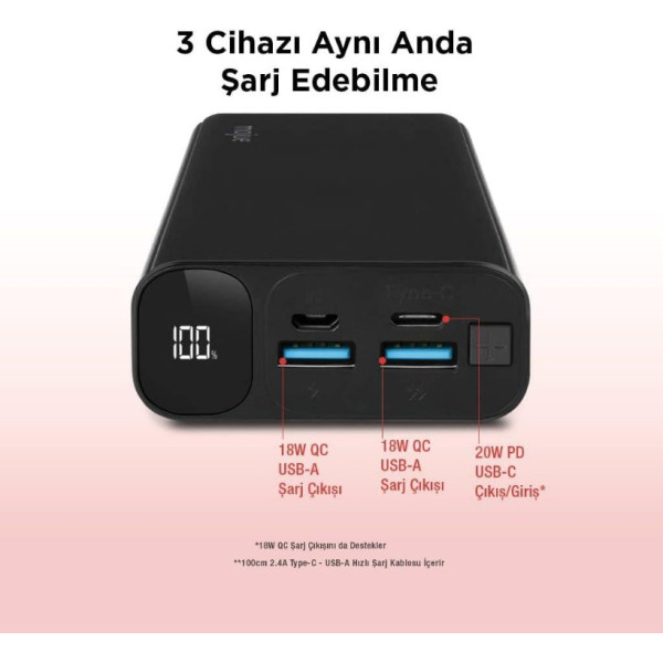 Mojue PB05 10000 mAh Powerbank Teşhir