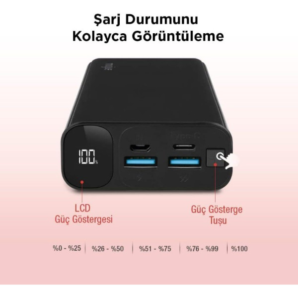 Mojue PB05 10000 mAh Powerbank Teşhir