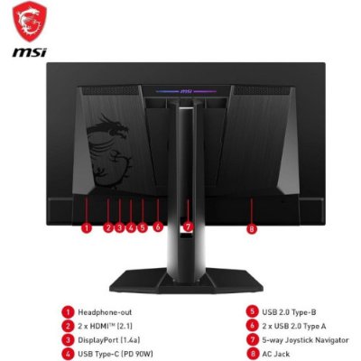 MSI MPG 271QRX QD-OLED 26.5" 0.03 ms 2K Pivot 360 Hz Oyuncu Monitörü